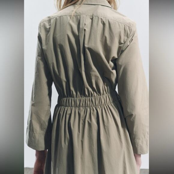 ZARA MIDI SHIRT DRESS ZW COLLECTION - Picture 4 of 7
